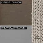 Canapé 2 places pour le jardin avec coussin inclus Made in Italy - Prato Viadurini