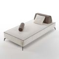 Canapé de salon 3 places en tissu blanc amovible Made in Italy - Mykonos