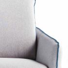 3 L205 maxi places cm cuir design moderne faux / tissu Erica Viadurini
