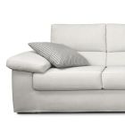Canapé 2 ou 3 places en tissu blanc Design Made in Italy - Abudhabi Viadurini
