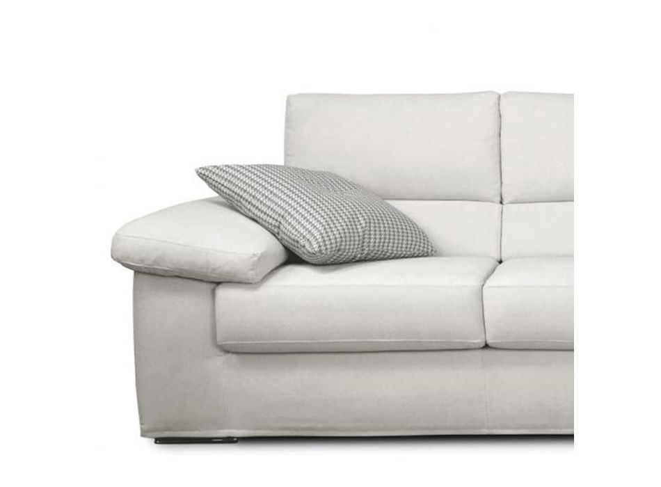 Canapé 2 ou 3 places en tissu blanc Design Made in Italy - Abudhabi