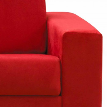 Canapé 2 places en cuir design moderne faux / tissu fabriqué en Italie Mora