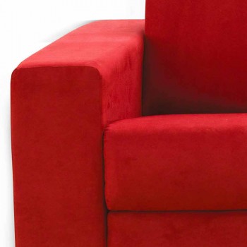 Canapé 2 places en cuir design moderne faux / tissu fabriqué en Italie Mora