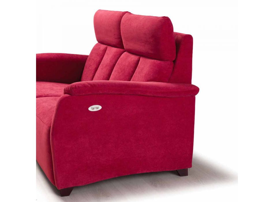 Canapé 2 places design moderne en cuir, faux cuir ou tissu Gelso Viadurini