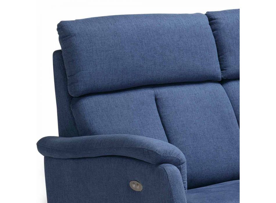 Canapé 2 places design moderne en cuir, faux cuir ou tissu Gelso Viadurini