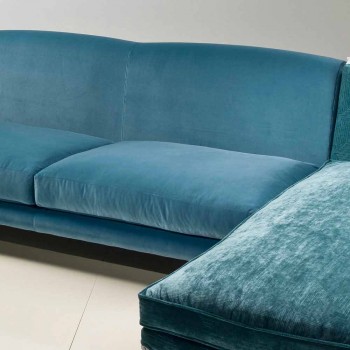 Canapé d'angle luxe design classique, fabriqué en Italie, Narciso