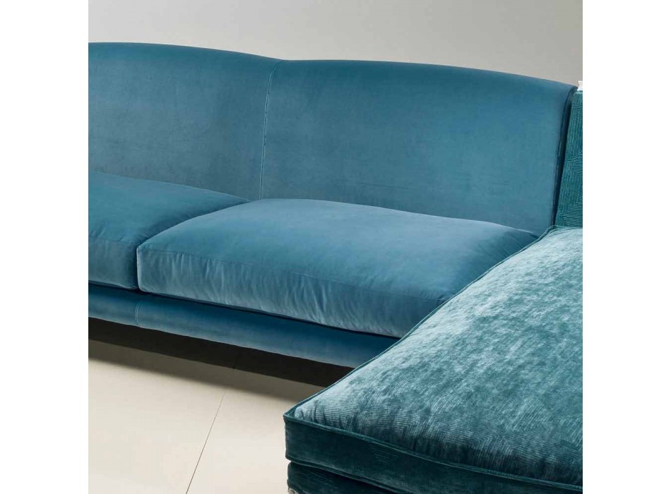 Canapé d'angle luxe design classique, fabriqué en Italie, Narciso