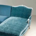 Canapé d'angle luxe design classique, fabriqué en Italie, Narciso Viadurini