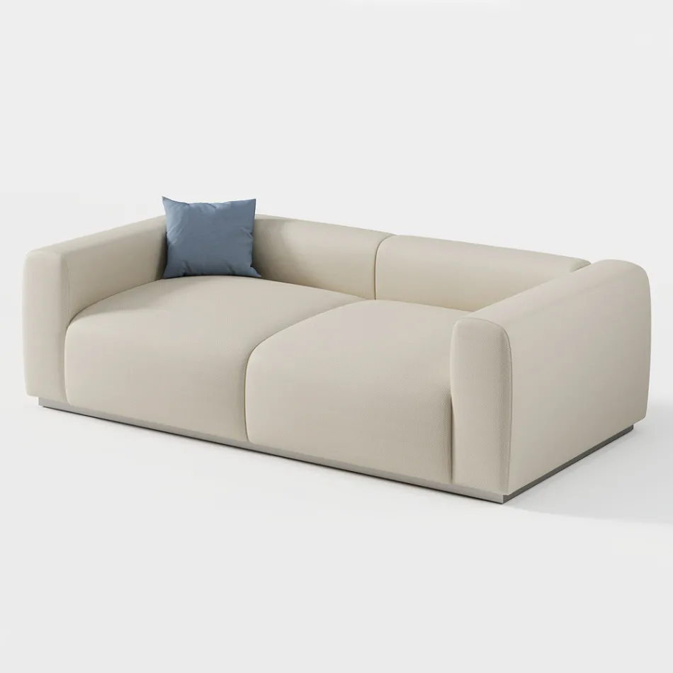 Canapé d'extérieur sectionnel en contreplaqué marin fabriqué en Italie - Bahias Viadurini