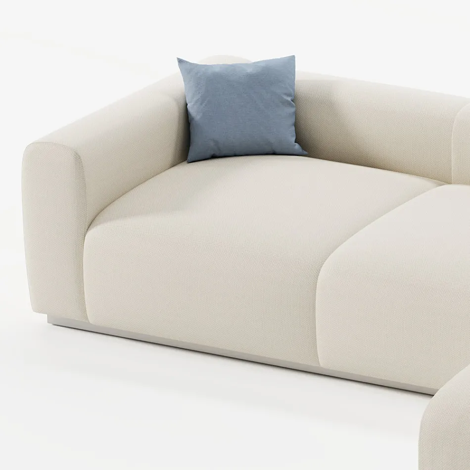 Canapé de jardin modulable en tissu hydrofuge fabriqué en Italie - Bahias Viadurini