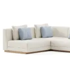 Canapé de jardin modulable en tissu Made in Italy - Rubik Viadurini