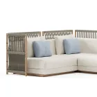 Canapé de jardin modulable en tissu Made in Italy - Rubik Viadurini