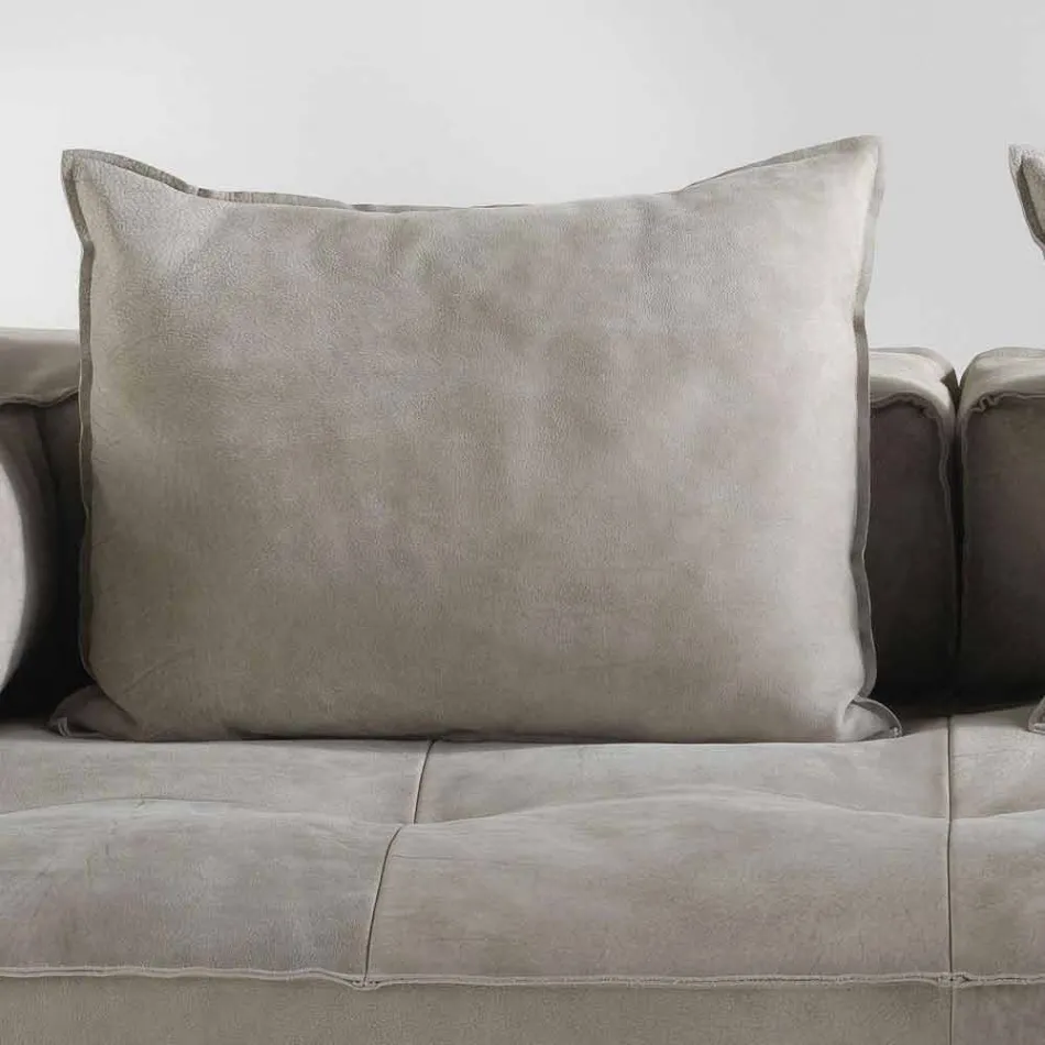 Canapé design moderne Cardo, sellerie cuir Viadurini