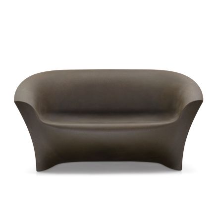 Canapé design d'extérieur en polyéthylène coloré Made in Italy - Conda Viadurini