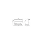 Canapé d'extérieur design en polyéthylène coloré fabriqué en Italie - Conda Viadurini