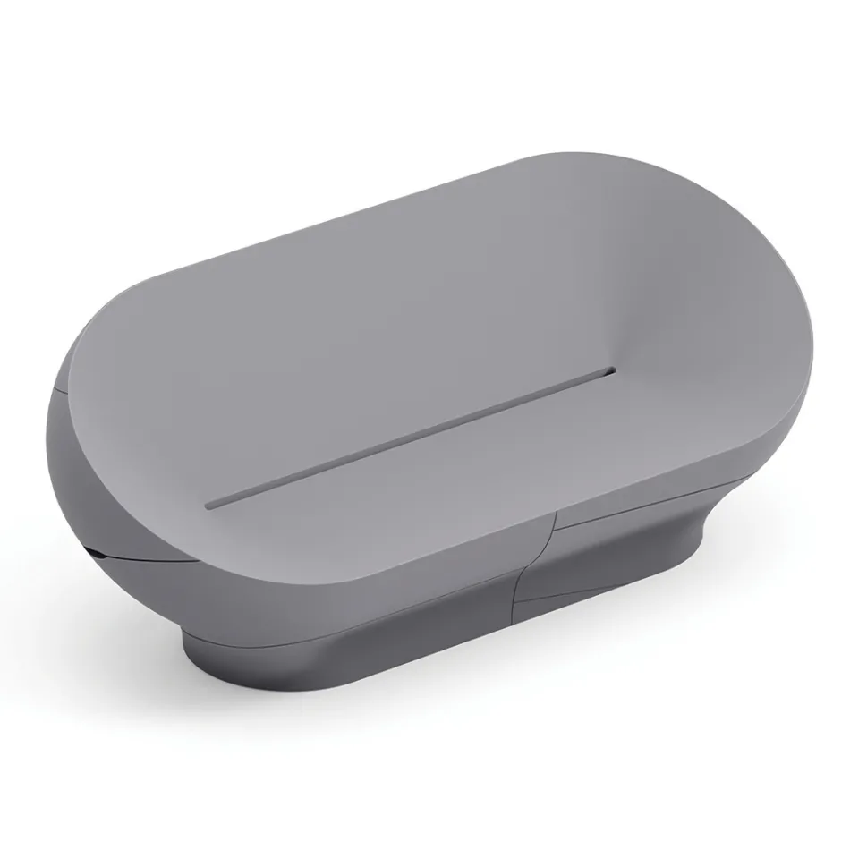 Canapé d'extérieur en polyéthylène disponible en plusieurs couleurs - Serviette Viadurini