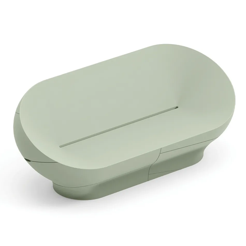 Canapé d'extérieur en polyéthylène disponible en plusieurs couleurs - Serviette Viadurini