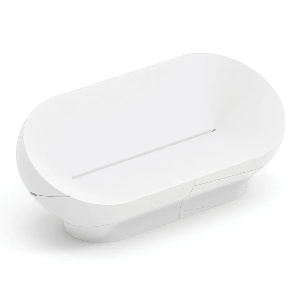 Canapé d'extérieur en polyéthylène disponible en plusieurs couleurs - Serviette Viadurini