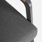 Canapé d'extérieur en tissu avec structure en aluminium, Homemotion - Cara Viadurini