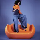 Canapé d'extérieur Slide Blossy Design moderne Fabriqué en Italie Viadurini