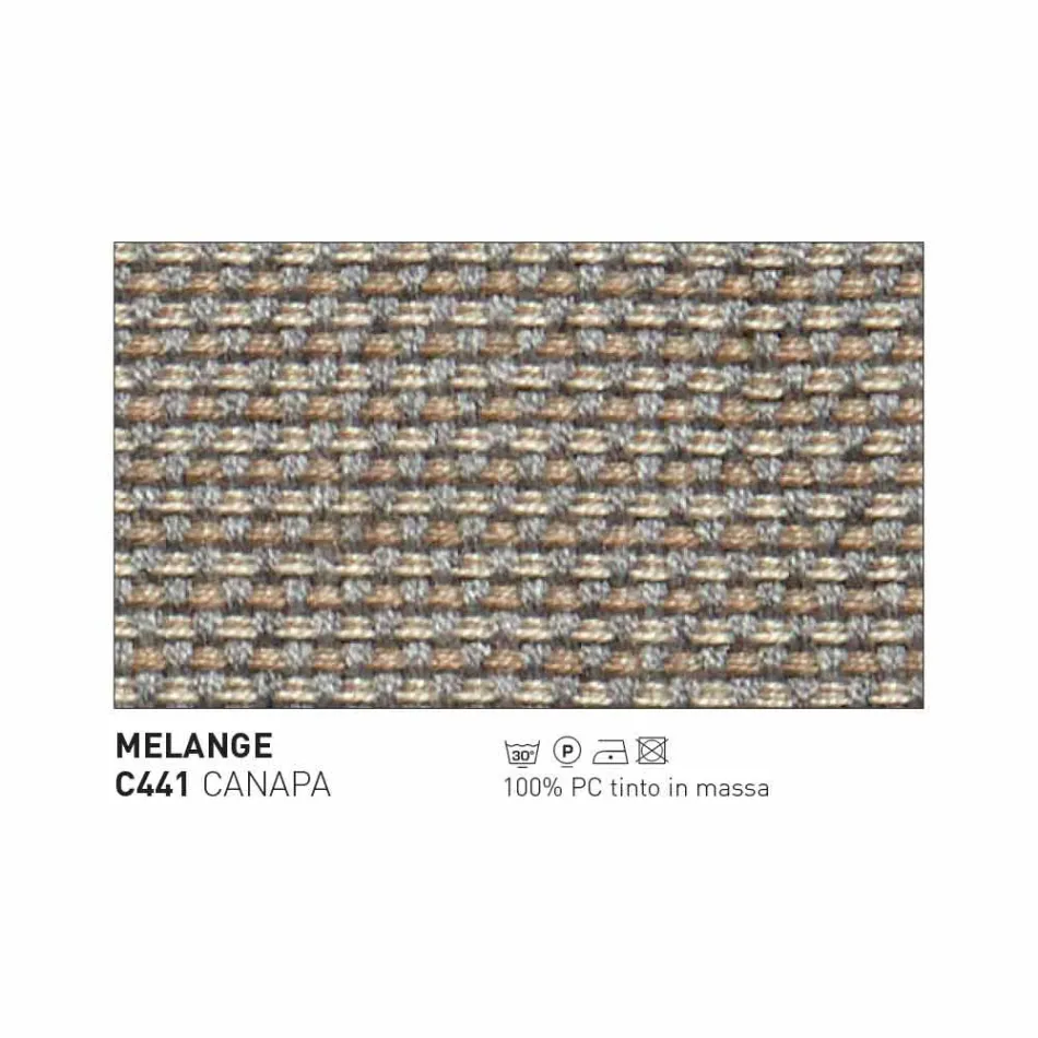 Canapé d'extérieur moderne Varaschin Emma en tissu et métal Viadurini