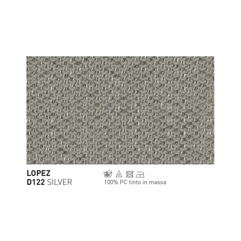 Canapé d'extérieur moderne Varaschin Emma en tissu et métal Viadurini