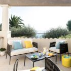 Canapé de jardin 2 places en aluminium et corde Made in Italy - Nymeria Viadurini