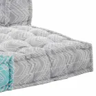 Canapé de jardin deux places ethnique en tissu déperlant - Shamo Viadurini