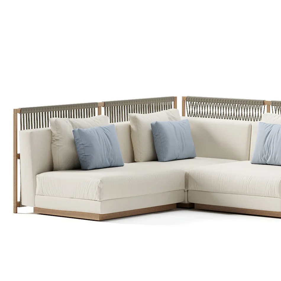 Canapé de jardin modulable Made in Italy - Rubik Viadurini