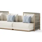 Canapé de jardin modulable Made in Italy - Rubik Viadurini