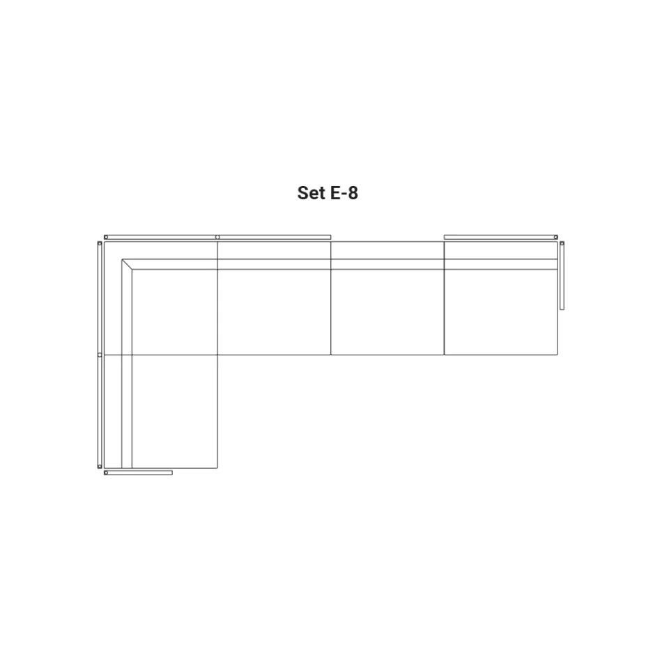 Canapé de jardin modulable Made in Italy - Rubik Viadurini