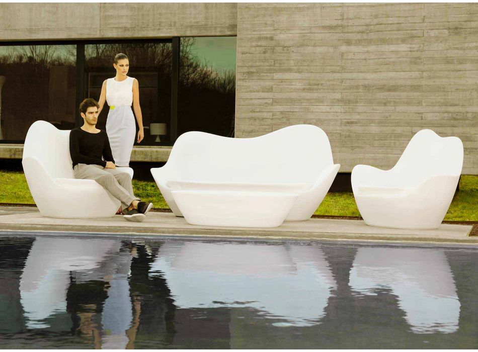 Canapé de jardin design moderne en polyéthylène Sabinas by Vondom Viadurini