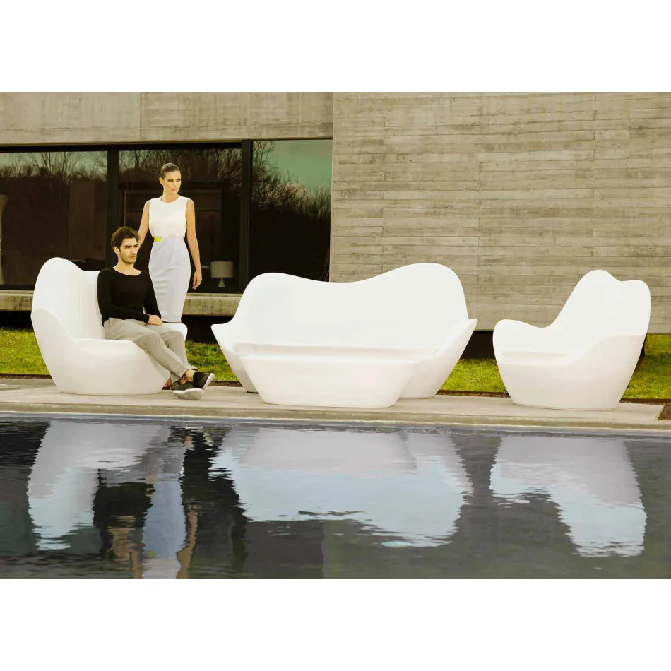 Canapé de jardin design moderne en polyéthylène Sabinas by Vondom Viadurini