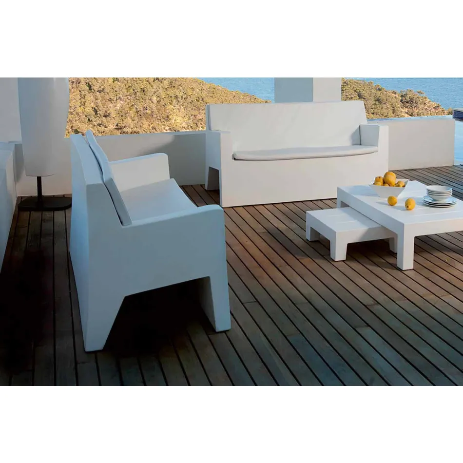 Canapé de jardin Jut by Vondom, en résine de polyéthylène, design Viadurini