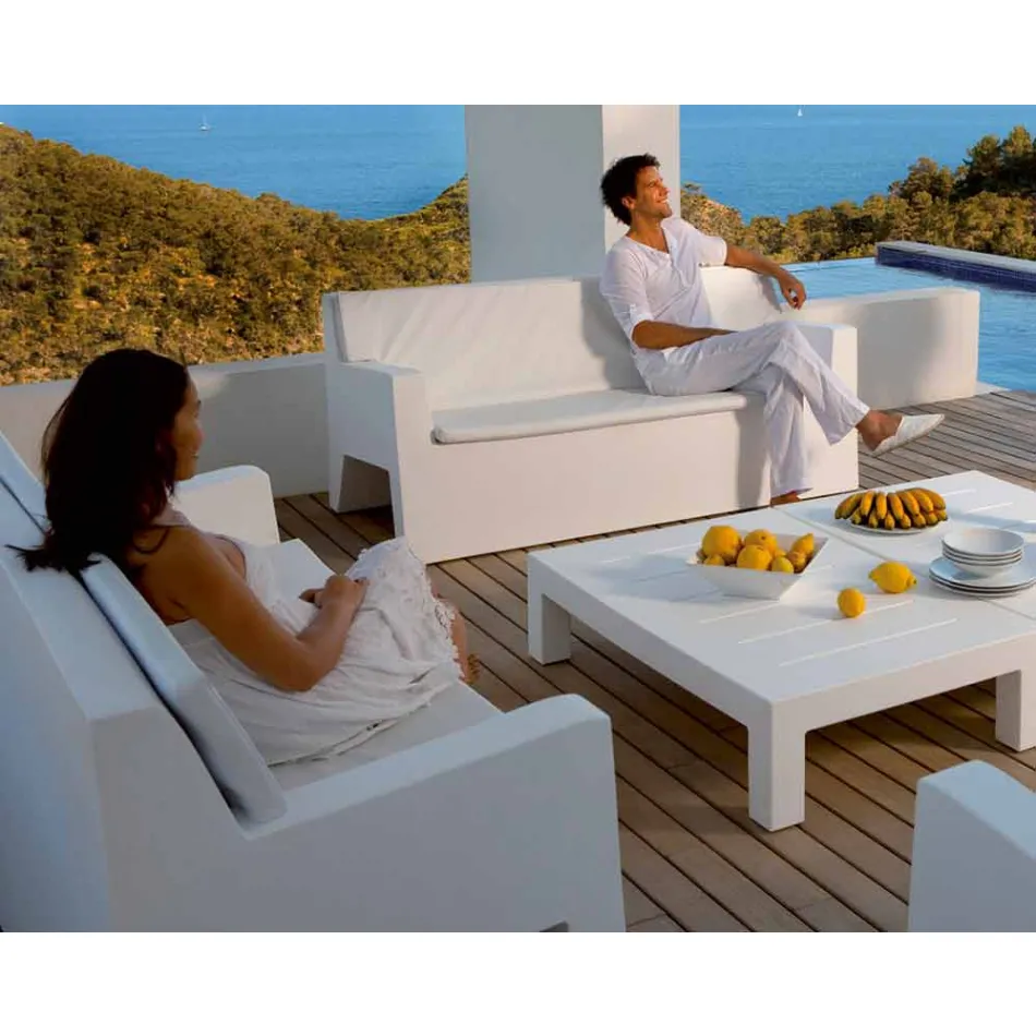 Canapé de jardin Jut by Vondom, en résine de polyéthylène, design Viadurini