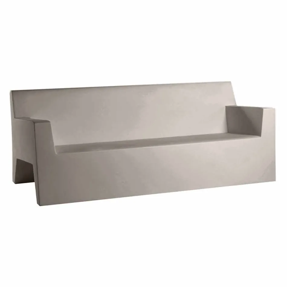 Canapé de jardin Jut by Vondom, en résine de polyéthylène, design Viadurini