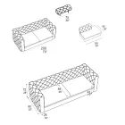 Canapé d'intérieur avec appui-tête inclinable fabriqué en Italie - Unleashed Viadurini