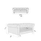 Canapé d'intérieur disponible en différentes tailles fabriqué en Italie - Vivace Viadurini