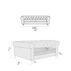 Canapé d'intérieur disponible en différentes tailles fabriqué en Italie - Vivace Viadurini