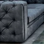 Canapé de salon avec appui-tête inclinable et péninsule - Unleashed Viadurini