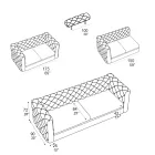 Canapé de salon avec appui-tête inclinable fabriqué en Italie - Unleashed Viadurini