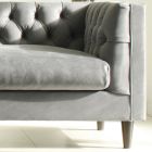Canapé de salon avec structure et pieds en bois fabriqué en Italie - Comico Viadurini