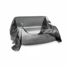 Canapé design moderne Jolly fumé Plexiglas, fabriqué en Italie Viadurini