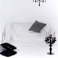 Canapé de design en plexiglas transparent Jolly, fait en Italie