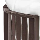 Canapé d'Extérieur 2 Places en Aluminium avec Cordes Design de Luxe 3 Finitions - Julie Viadurini