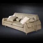 bois massif et un canapé en cuir avec accoudoirs objets Eve conduit Viadurini