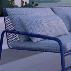 Canapé en métal pour le jardin moderne de haute qualité fabriqué en Italie - Karol Viadurini
