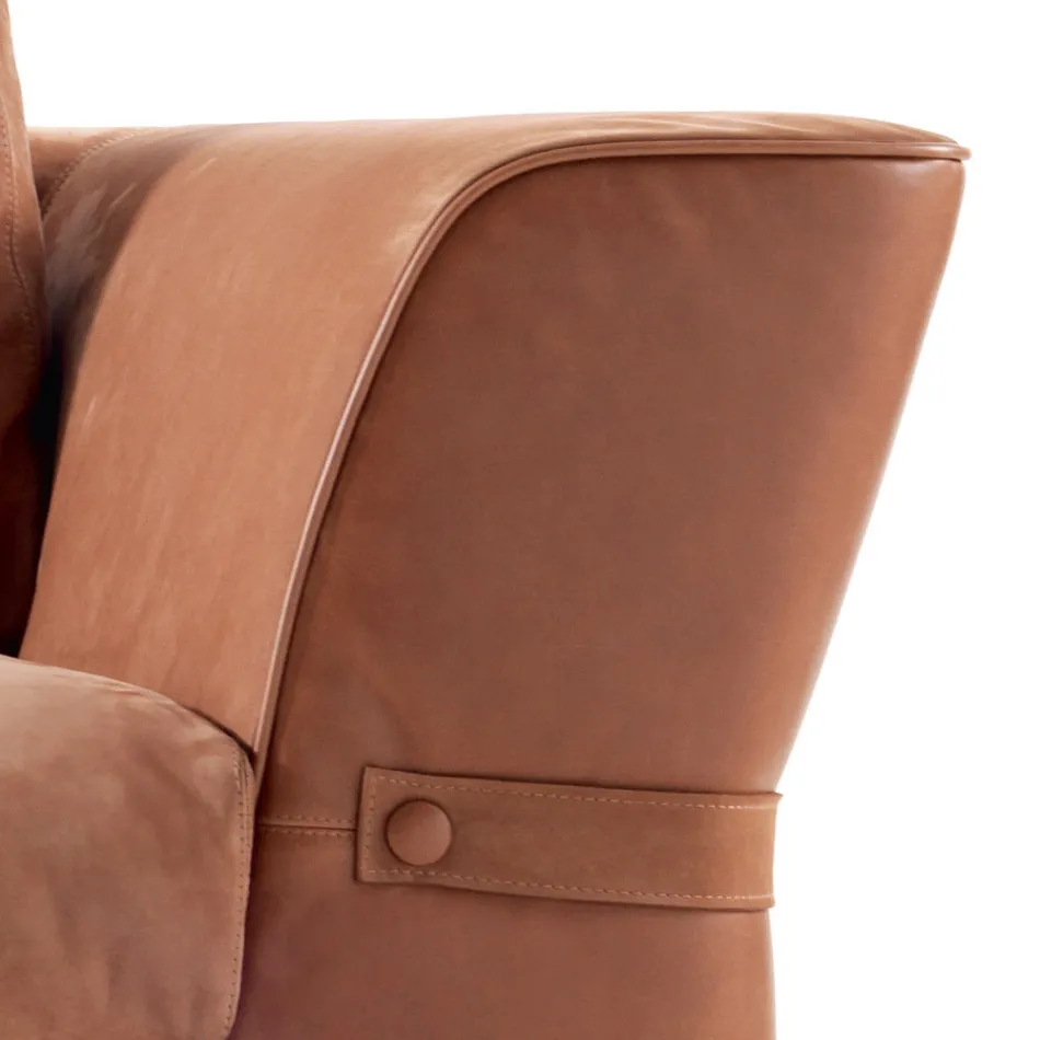 Canapé trois places de design Grilli Joe fait à la main en Italie Viadurini