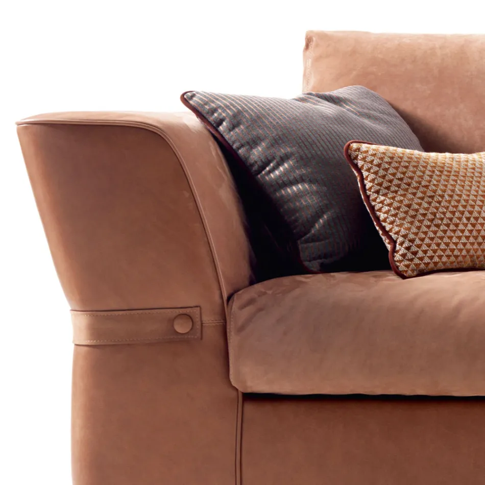 Canapé trois places de design Grilli Joe fait à la main en Italie Viadurini