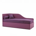 Canapé-lit design en similicuir amovible Made in Italy - Rallo